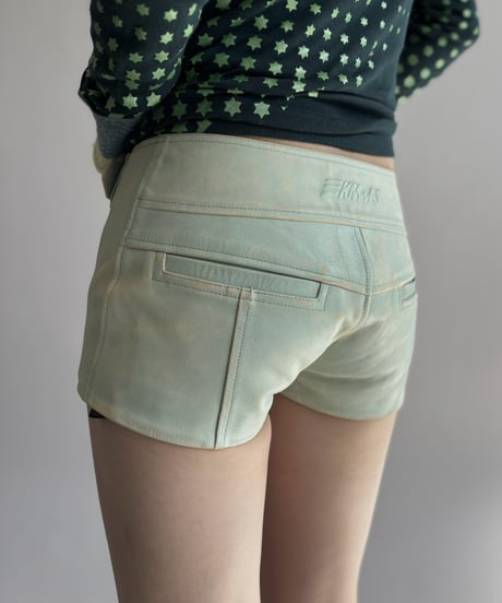 【USED】 Riders Style Leather Short Pants / 261024-010