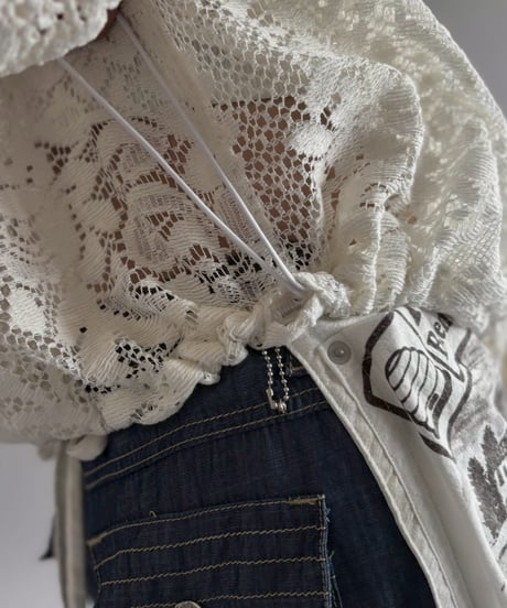 【RE;CIRCLE】RE Crochet  Hooded Blouson / 260709-015