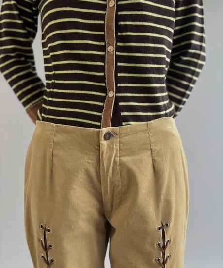 【RE;CIRCLE】 RE Lace-up Cords Pants / 261008-017
