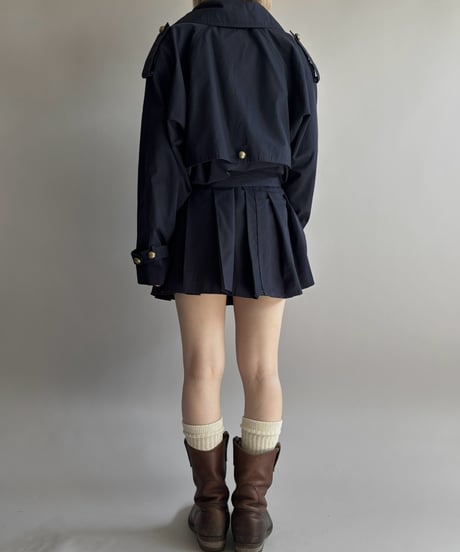 【RE;CIRCLE】 RE Pleated Hem Trench Coat  / 261019-026