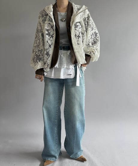 【RE;CIRCLE】RE Lace Hooded Jacket / 260914-001