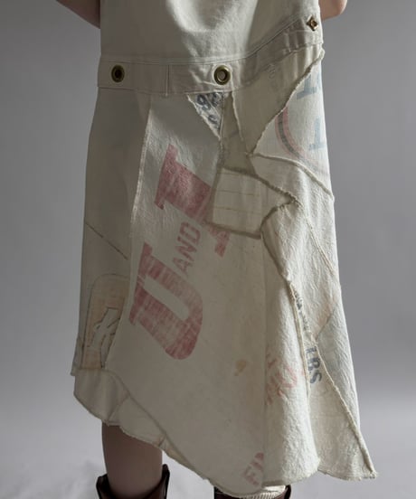 【USED】 Printed Canvas Flare One-Piece / 260926-009