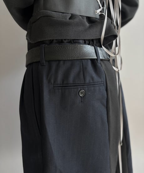【Chinatsu Aoyama】 Suit Docking Wide Pants  /  2601022-002