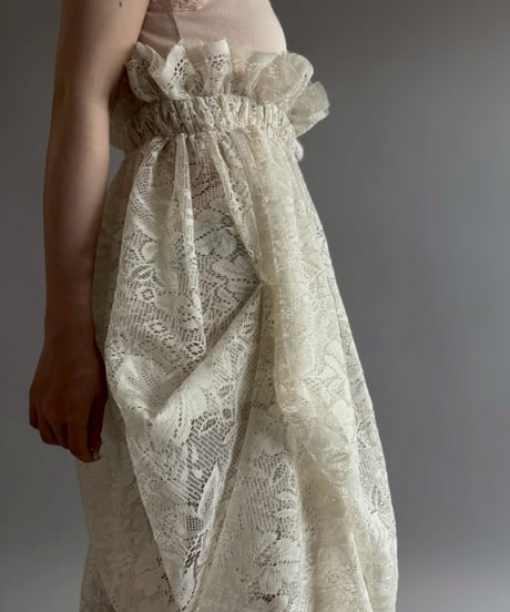 【RE;CIRCLE】RE Crochet Camisole＋Lace One-Piece / 260709-006