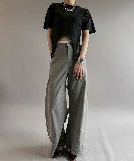 【RE;CIRCLE】RE Multi Border Leotard Top / 260713-002