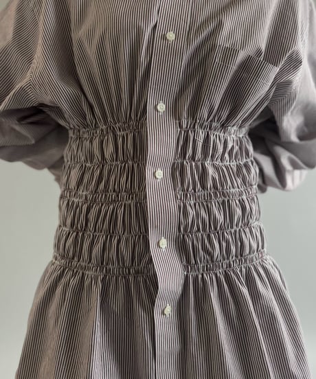 【RE;CIRCLE】 RE Shirring Shirt / 261008-003