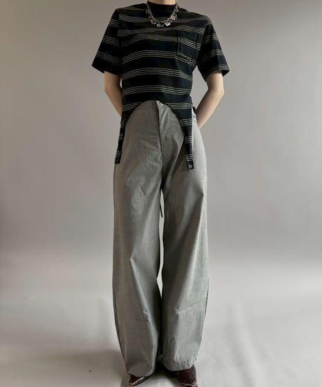 【RE;CIRCLE】RE Multi Border Leotard Top / 260713-001