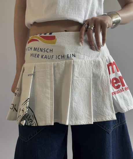 【RE;CIRCLE】  RE Eco Bag Pleats Skirt / 260810-017