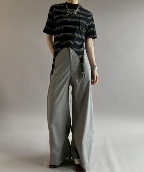 【RE;CIRCLE】RE Multi Border Leotard Top / 260713-001