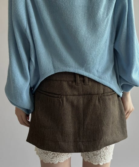 【RE;CIRCLE】 RE Deformed Acrylic Cardigan / 261005-009