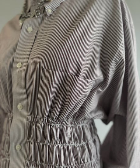 【RE;CIRCLE】 RE Shirring Shirt / 261008-003