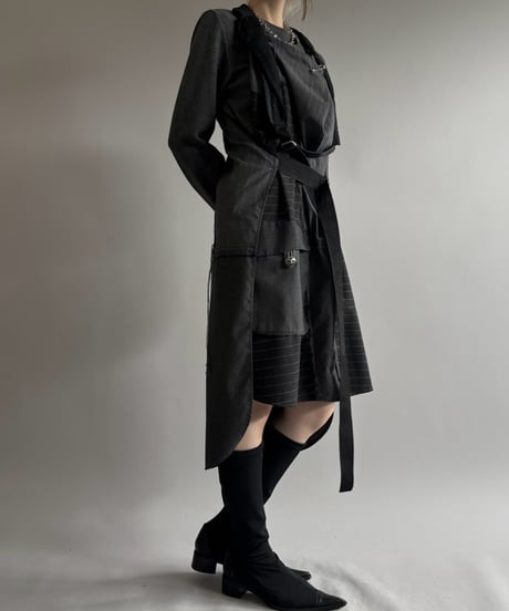 【USED】 Frocku-London Design Patchwork L/S Dress / 260919-003