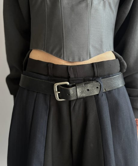 【Chinatsu Aoyama】 Suit Docking Wide Pants  /  2601022-002