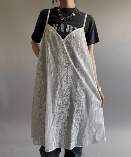 【RE;CIRCLE】  RE Lace Camisole One-Piece Middle / 260810-033
