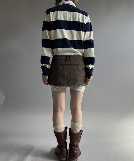 【USED】 RALPH LAUREN SPORT Stripe Rugger Shirt / 261017-026