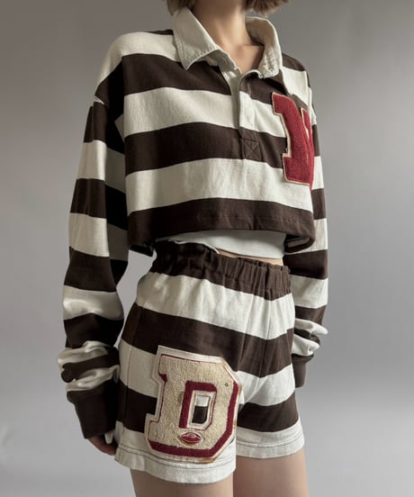 【RE;CIRCLE】 RE Cropped Rugger Shirt Set-Up  /261026-026