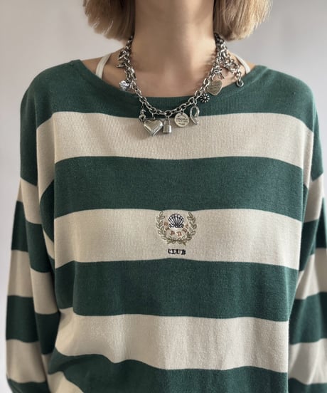【USED】 Made in Italy Border Knit / 261031-018