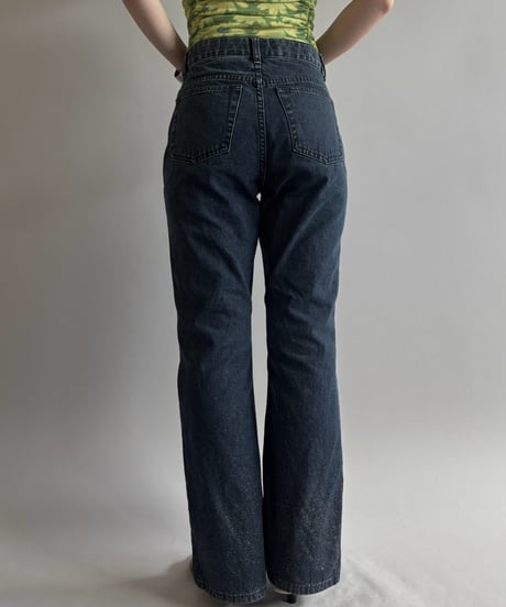 【USED】 OLD GAP Lame Design Flare Denim Pants / 260815-006