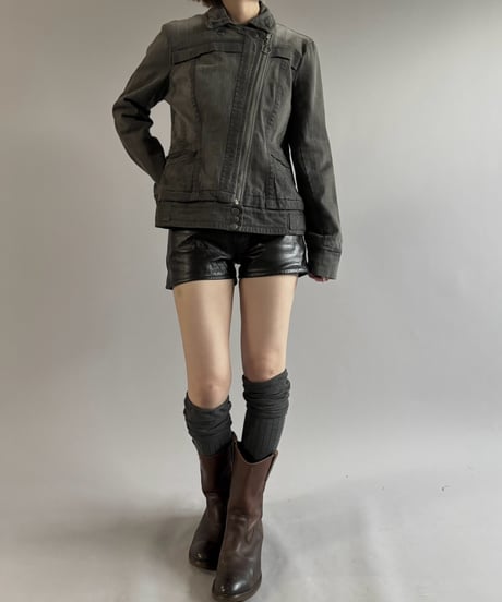 【USED】 00's DKNY JEANS Double Biker Jacket  / 261003-027