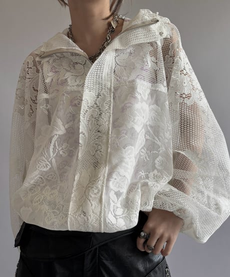 【RE;CIRCLE】RE Lace Hooded Jacket / 260824-014