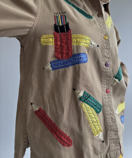 【USED】 Pencil Embroidered Shirt  / 260926-014
