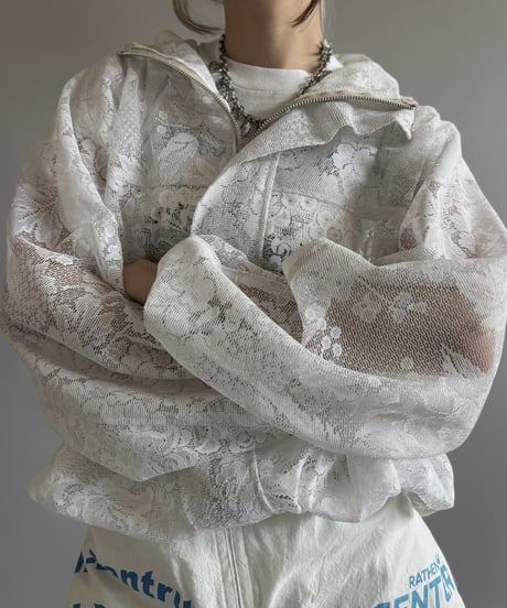【RE;CIRCLE】RE Lace Hooded Jacket / 260824-012