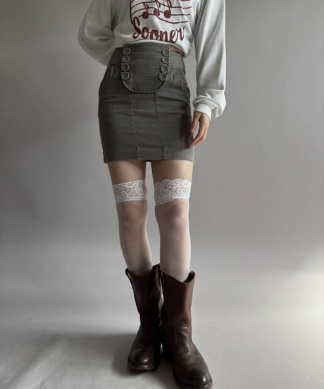 【USED】 Design Mini Skirt /261024-002