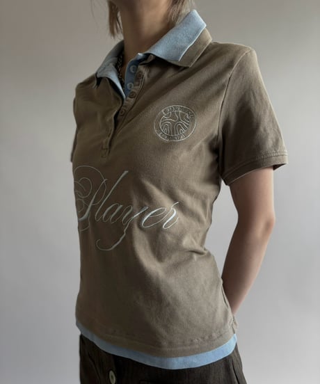 【Chinatsu Aoyama】 RE Player Polo Shirt / 260827-037