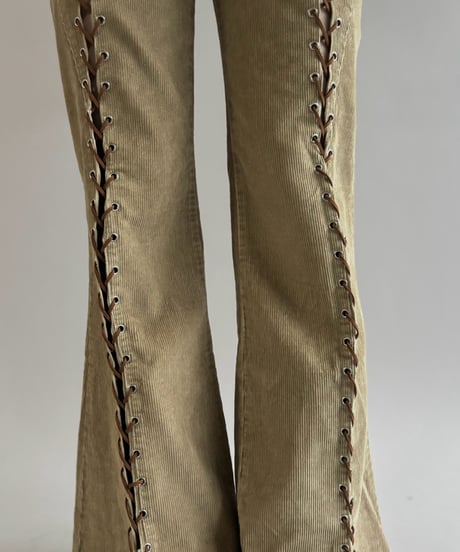 【RE;CIRCLE】 RE Lace-up Cords Pants / 261008-016