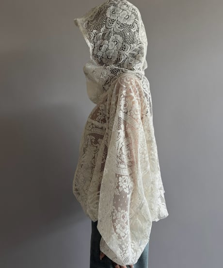 【RE;CIRCLE】RE Lace Hooded Jacket / 260824-011