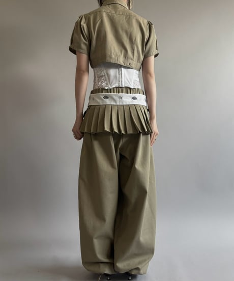 【Chinatsu Aoyama】 RE Makers Shirt Khaki / 260813-020