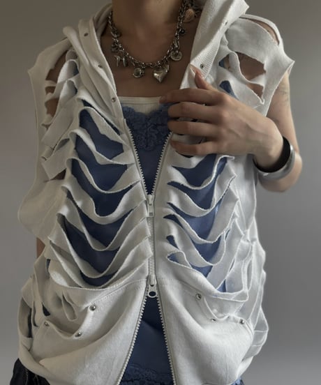 【RE;CIRCLE】 Re Sweat Damage Parka / 260803-001