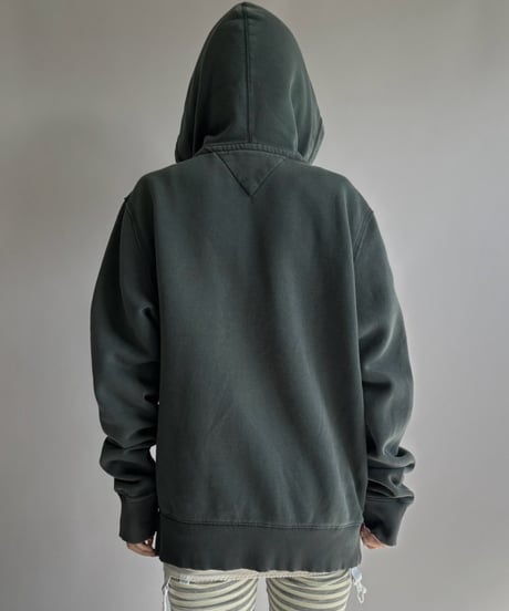 【USED】 HILFIGER DENIM Numbering Patch Zip-Up Hoodie / 261024-029