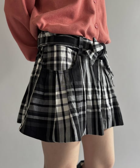 【USED】 Check Pattern Mini Skirt /260919-013