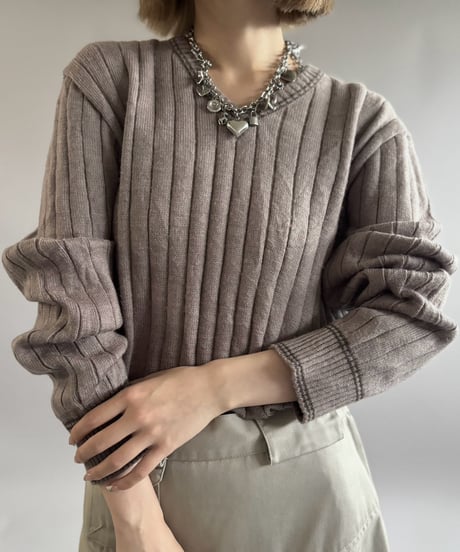 【USED】 V-Neck Knit / 261031-020