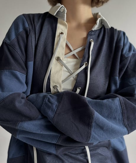 【RE;CIRCLE】 RE Lace-Up Rugger Shirt  /261015-011
