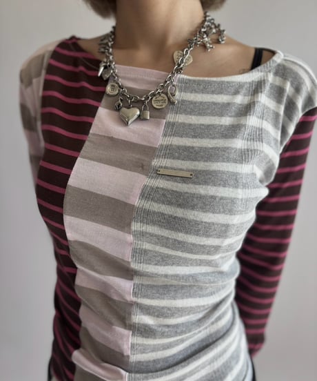 【Chinatsu Aoyama】 Patchwork Border Top  /  2601022-006