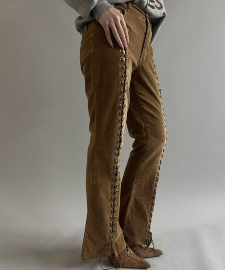 【RE;CIRCLE】 RE Lace-up Cords Pants / 261008-019