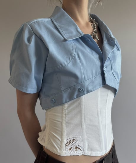 【Chinatsu Aoyama】 RE Makers Shirt Blue / 260813-035