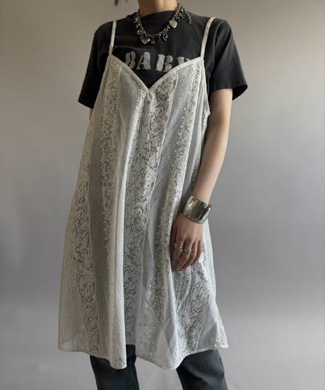 【RE;CIRCLE】  RE Lace Camisole One-Piece Middle / 260810-033