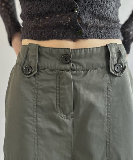 【USED】 Nylon Cargo Pocket Skirt / 261003-026