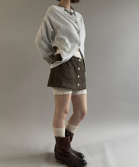 【RE;CIRCLE】 RE Deformed Sweat Cardigan / 261008-010