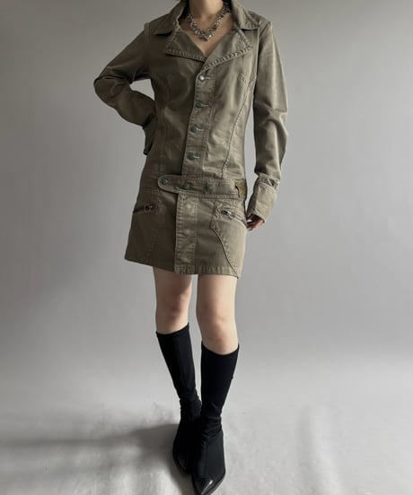 【USED】 DIESEL Design Long Length Jacket / 261010-002