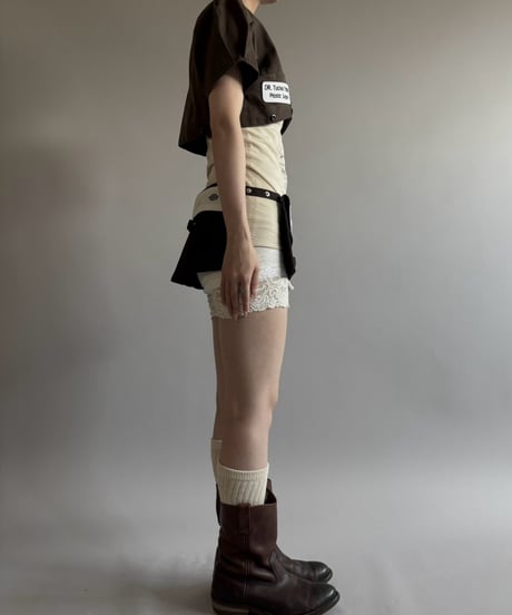【Chinatsu Aoyama】 RE Makers Shirt Brown / 260813-027
