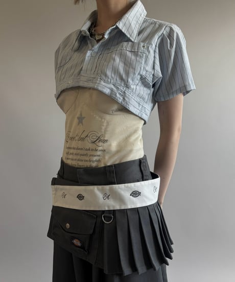 【Chinatsu Aoyama】 RE Makers Shirt Stripe / 260813-031