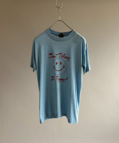 【USED】 Made in USA 80's Don't Worry Be Happy T-Shirt/ 260711-008