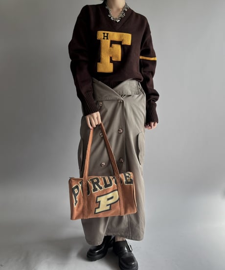 【RE;CIRCLE】 RE Trench Long Skirt  /261015-019
