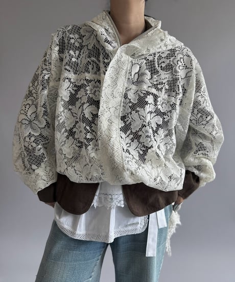 【RE;CIRCLE】RE Lace Hooded Jacket / 260914-001