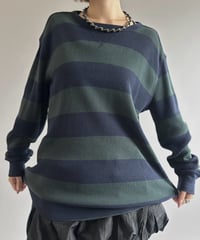 【USED】 GAP Striped Thermal L/S Tee / 261003-012