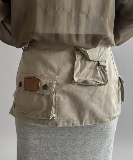 【RE;CIRCLE】  RE Fishing Vest Belt Bag / 260810-003